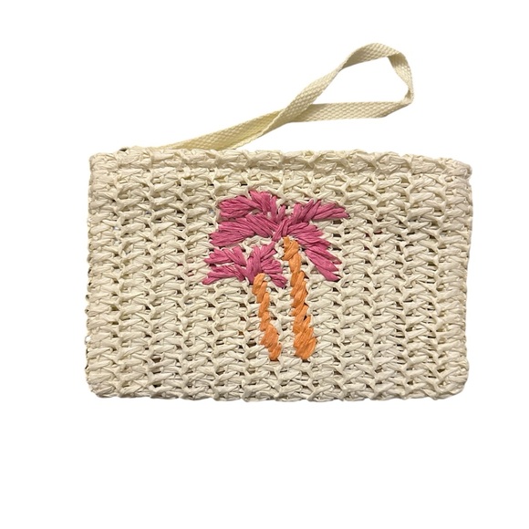 Sonoma Maya Straw Verbiage Tote & Wristlet Set - Picture 6 of 11